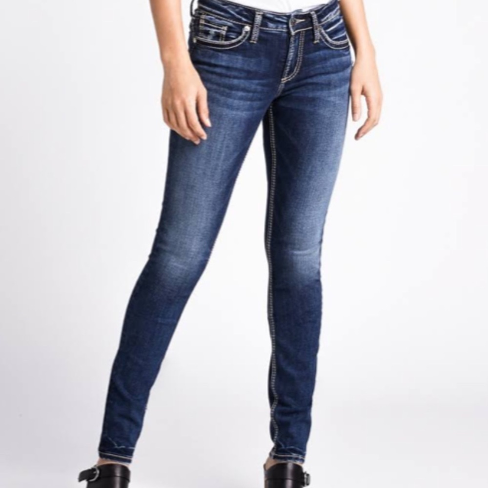 Silver Suki Jeans